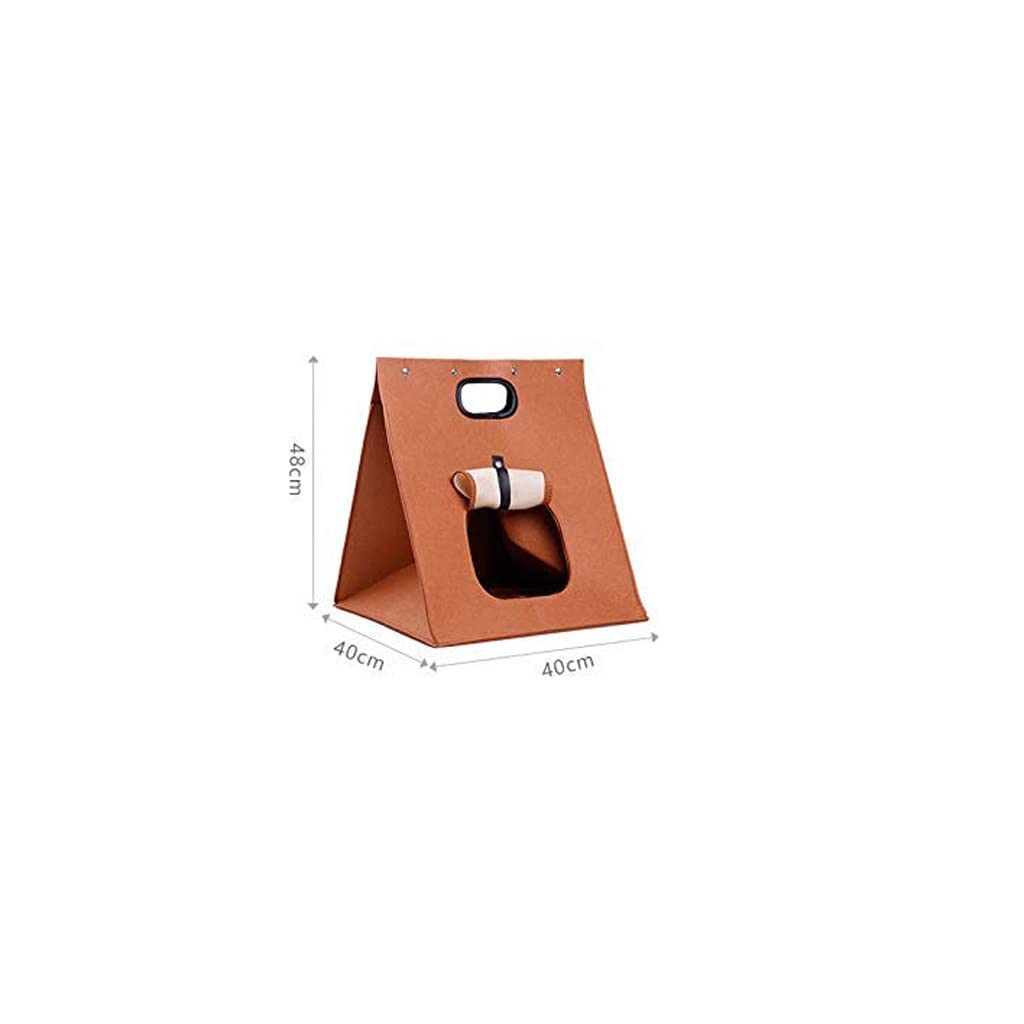 Pet Nest Four Seasons Portable Pet Nest Dual-use Variant Felt air Conditioning Nest Padded Warm Pet Supplies(E)