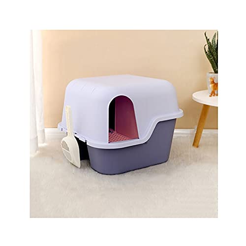 Pet Toilet Corridor-Style Litter Box Fully Enclosed Large Deodorant and Sand-Proof Long Aisle Cat Toilet Kitty Supplies Dog Pee Pads (A)