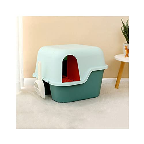 Pet Toilet Corridor-Style Litter Box Fully Enclosed Large Deodorant and Sand-Proof Long Aisle Cat Toilet Kitty Supplies Dog Pee Pads (C)