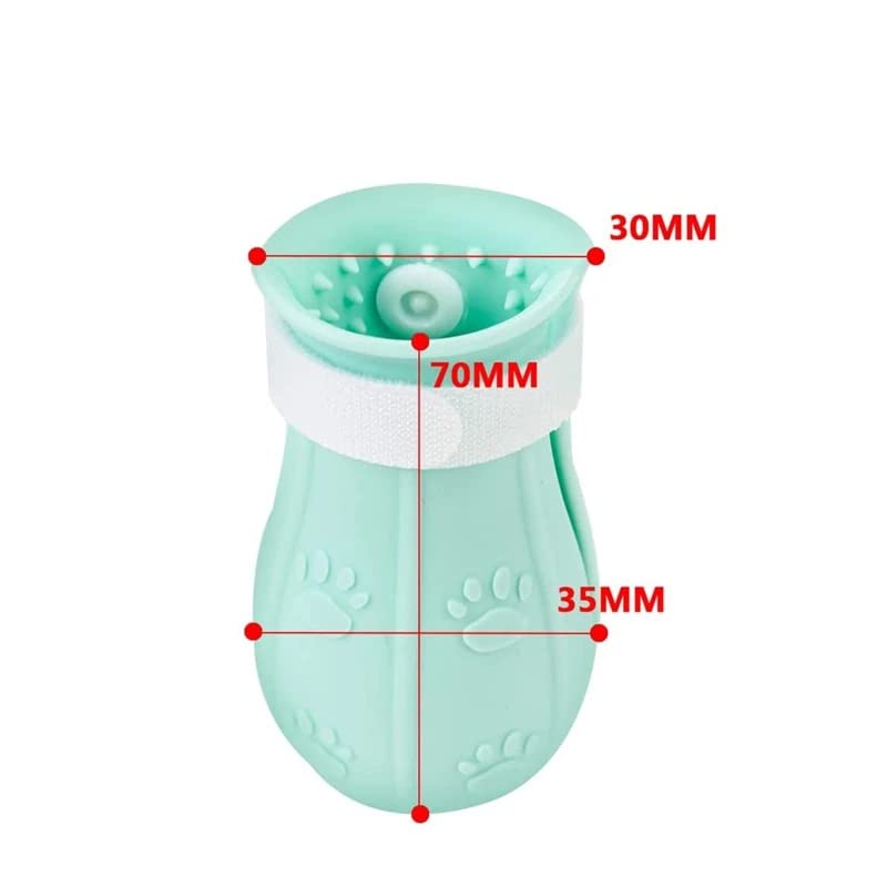 Foot Claw Cover Anti-Scratch Adjustable Paw Boots Grooming Bathing Shaving Pet Supplies(D)