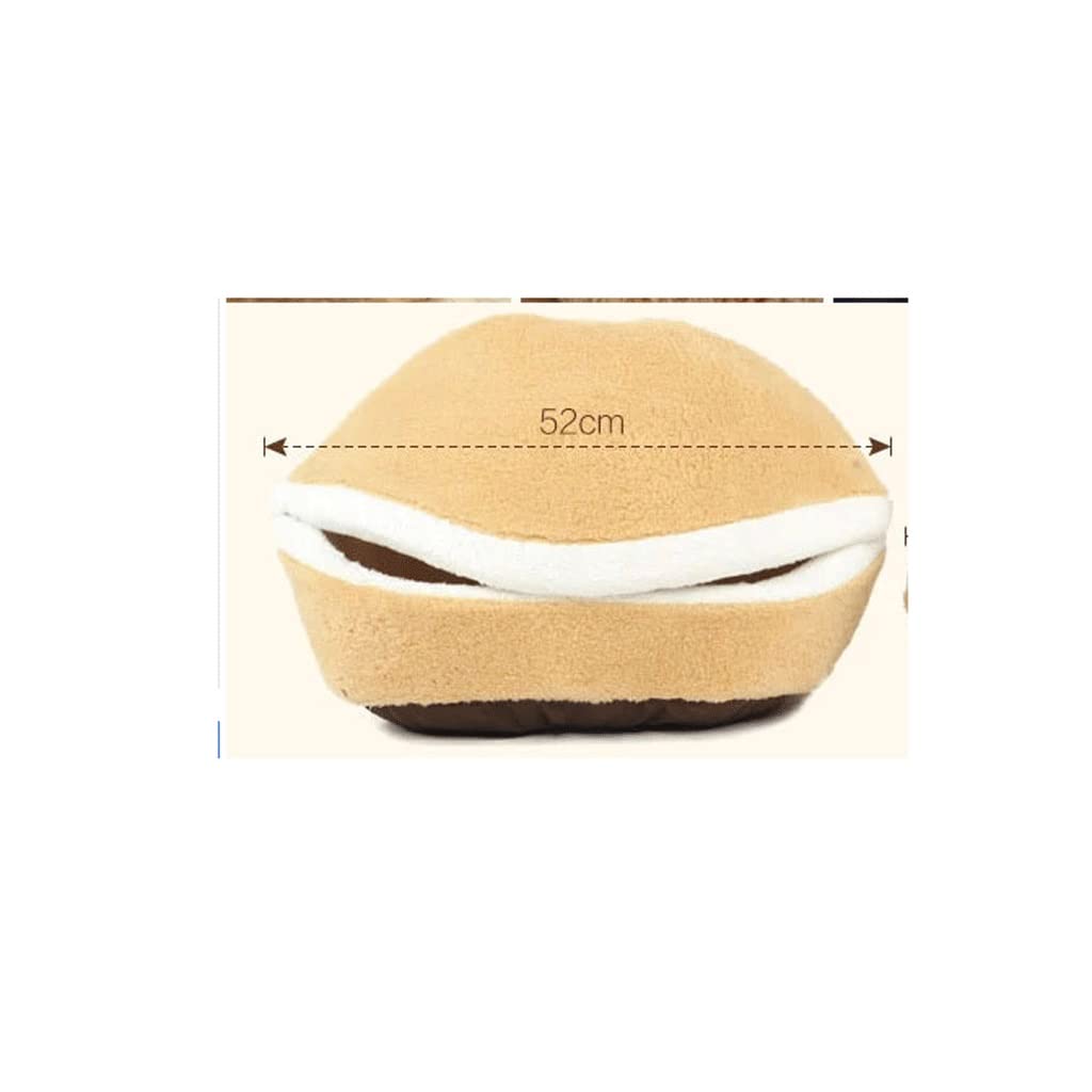Pet Nest Short Plush Outside Winter Warm Washable Closed Sleeping Bag Mat House Pet Supplies(D)