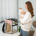 Pet Supplies Transparent Bag Backpack Folding Capsule Out Portable Case for