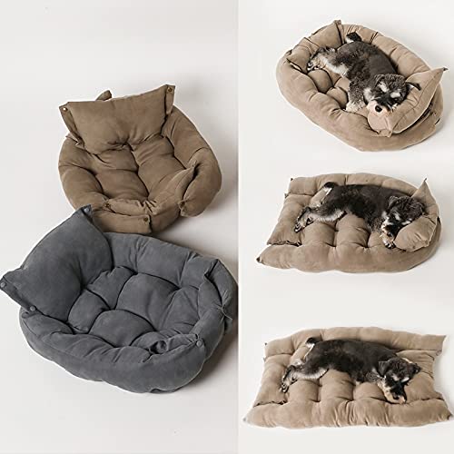 Soft Dog Bed Kennel Suede Cats Dogs Cushion Washable Pet Lounger Breathable Mat Blanket Pet Supplies for Small Medium Large Dogs Pet Supplies (Purple XL 122x80)