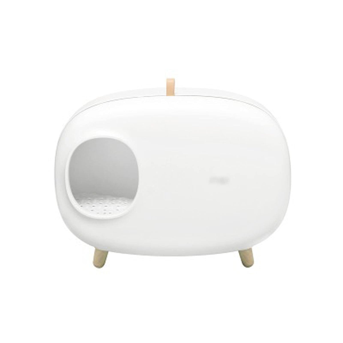 Pet Toilet Topwith Scoop and Shield Toilet Durable Detachable Design Semi-Enclosed Pet Cleaning Supplies Litter Box Easy to Clean Dog Pee Pads (White)