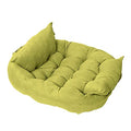 Soft Dog Bed Kennel Suede Cats Dogs Cushion Washable Pet Lounger Breathable Mat Blanket Pet Supplies for Small Medium Large Dogs Pet Supplies (Light Green M 78x62)