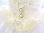 Princess Pet Dog Wedding Dress Cats Dress Puppy Skirt Clothes Pet Tutu Skirt Bride Costume Supplies (Size : Large) (X)
