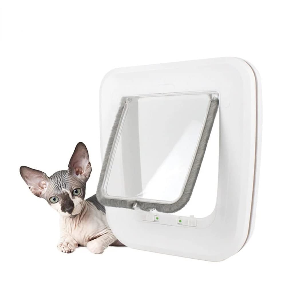 Pet Supplies Dog Door Cat Abs Automatic Closing