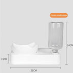 Pet Bowl Automatic Feeder Dog Food Bowl with Water Dispenser Double Dog Drinking Bowl Dish Bowls for Pet Food Supplies