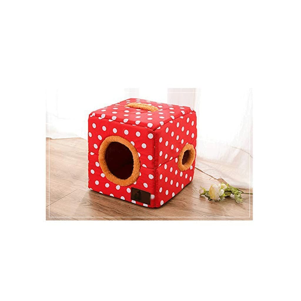 Pet Nest Universal Hole Nest Folding Small Dog Small Dog Dog Kennel Pet Nest Pet Supplies(Black)