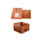 Pet Nest Four Seasons Portable Pet Nest Dual-use Variant Felt air Conditioning Nest Padded Warm Pet Supplies(E)