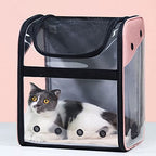 Pet Supplies Transparent Bag Backpack Folding Capsule Out Portable Case for