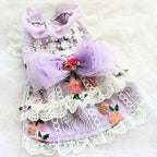 Fashion Princess Pet Clothes Dress T-Shirts Lovers Suit Small Medium Cats Dog Clothes Pet Supplies Dog Skirts (Size : Large) (XX)