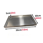 Stainless Steel Dog Crate Replacement Tray - Chew-Resistant, Leak-Proof Floor Pan with Welded Design for Pet Crate, Easy to Clean, Durable Pet Supplies