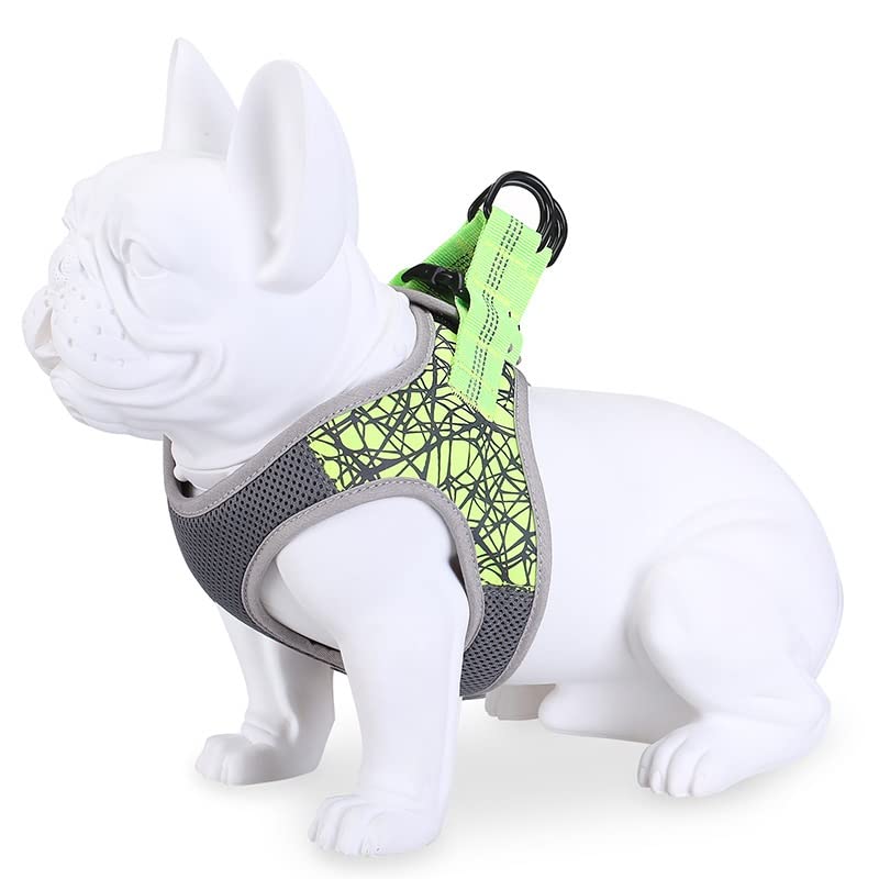Reflective Nylon Dog Harness for Small Dogs No Pull Collar Pet Supplies Leash Vest for Bulldogs
