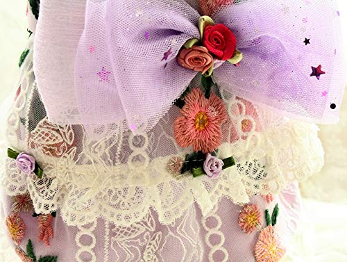 Fashion Princess Pet Clothes Dress T-Shirts Lovers Suit Small Medium Cats Dog Clothes Pet Supplies Dog Skirts (Size : Large) (XX)