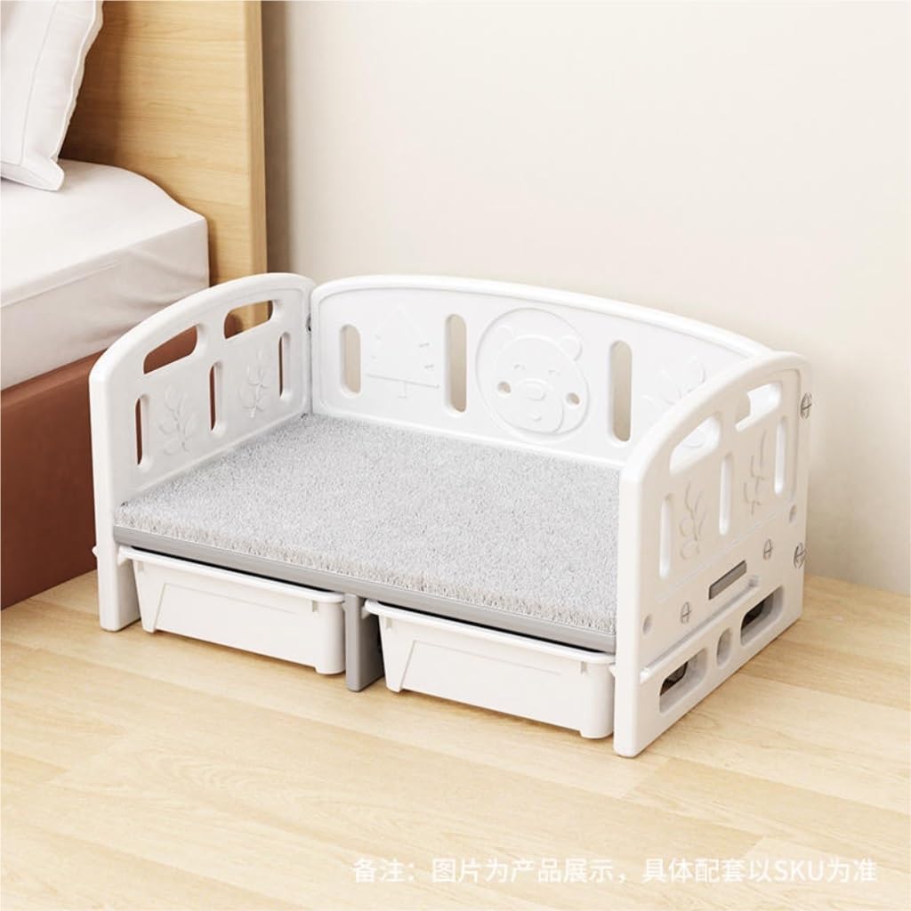 Pet Bed Pet Camp Bed Dog Bed Four Seasons Universal Cat Bed Removable and Washable Summer Cat Bed Dog Bed Pet Supplies Pet Beds for Cats(A)