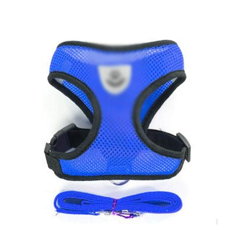Medium and Large Pet Harness Vest Mesh and Leash Set Supplies