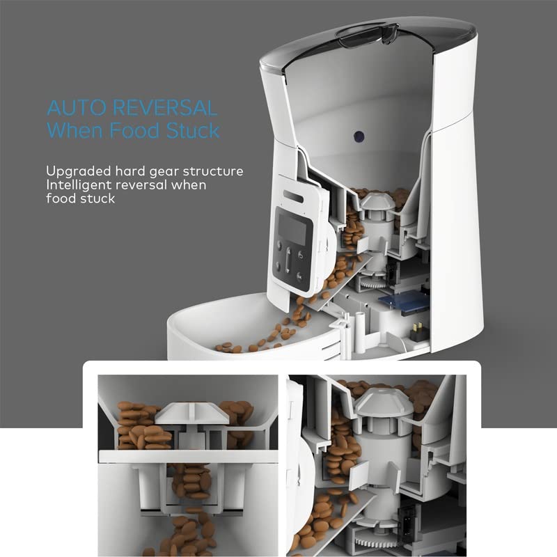Pet Feeder Dispenser for Cats and Dog Travel Supply Automatic Smart Slow Fixed Time Amount of Food