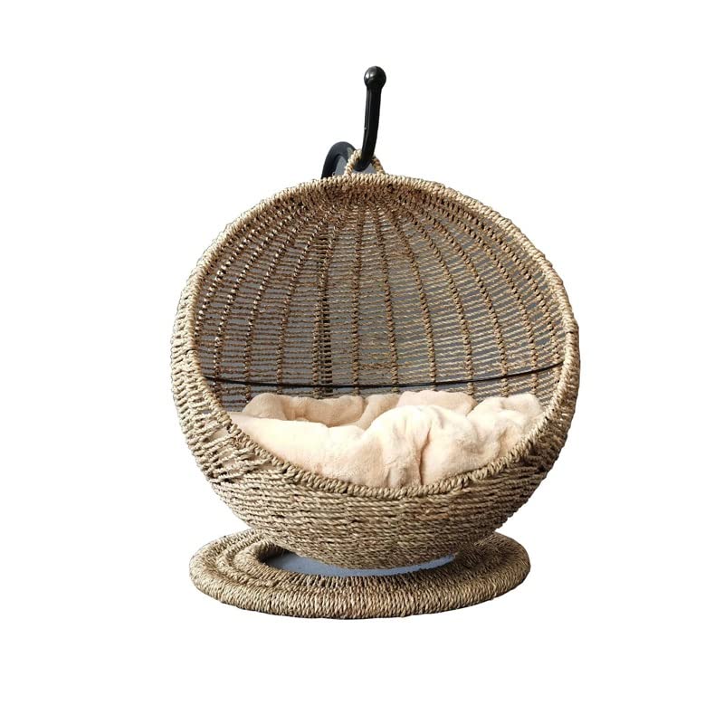 Pet Litter Cat Villa Layer Round Vine Nest Hanging Basket Dog Kennel Supplies