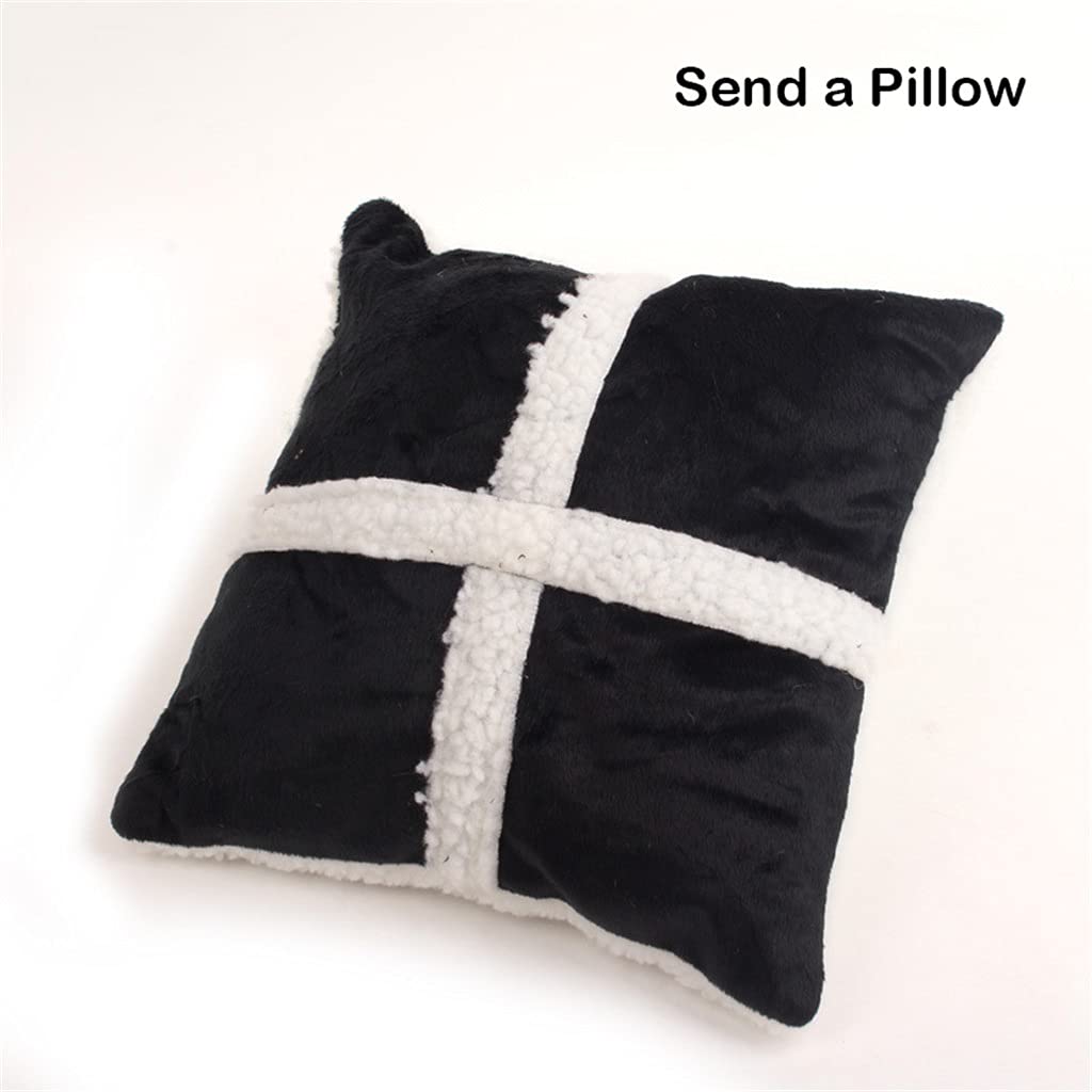 Pet Beds Mats Fleece Warm Dog Sofa with Pillow Bed House Big Blanket Cushion Basket Supplies