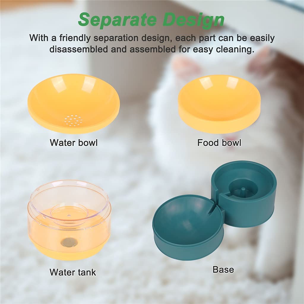 Dog Bowl Water Dispenser Automatic Storage Non-Slip Pet Bowls Food Feeder Container Supplies