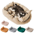Soft Dog Bed Kennel Suede Cats Dogs Cushion Washable Pet Lounger Breathable Mat Blanket Pet Supplies for Small Medium Large Dogs Pet Supplies (Dark Blue XL 122x80)
