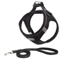 Dog Sling and Leash Set Super Small no Tension Reflective Breathable Puppy Sling Pet Supplies (A XX)