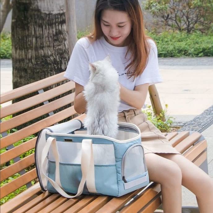 Cats Backpack Nylon Breathable Bag Light Weight Zipper Pet Outdoor Handbag Dog Out Supplies(Black-JoJo's Bizarre Adventure1)