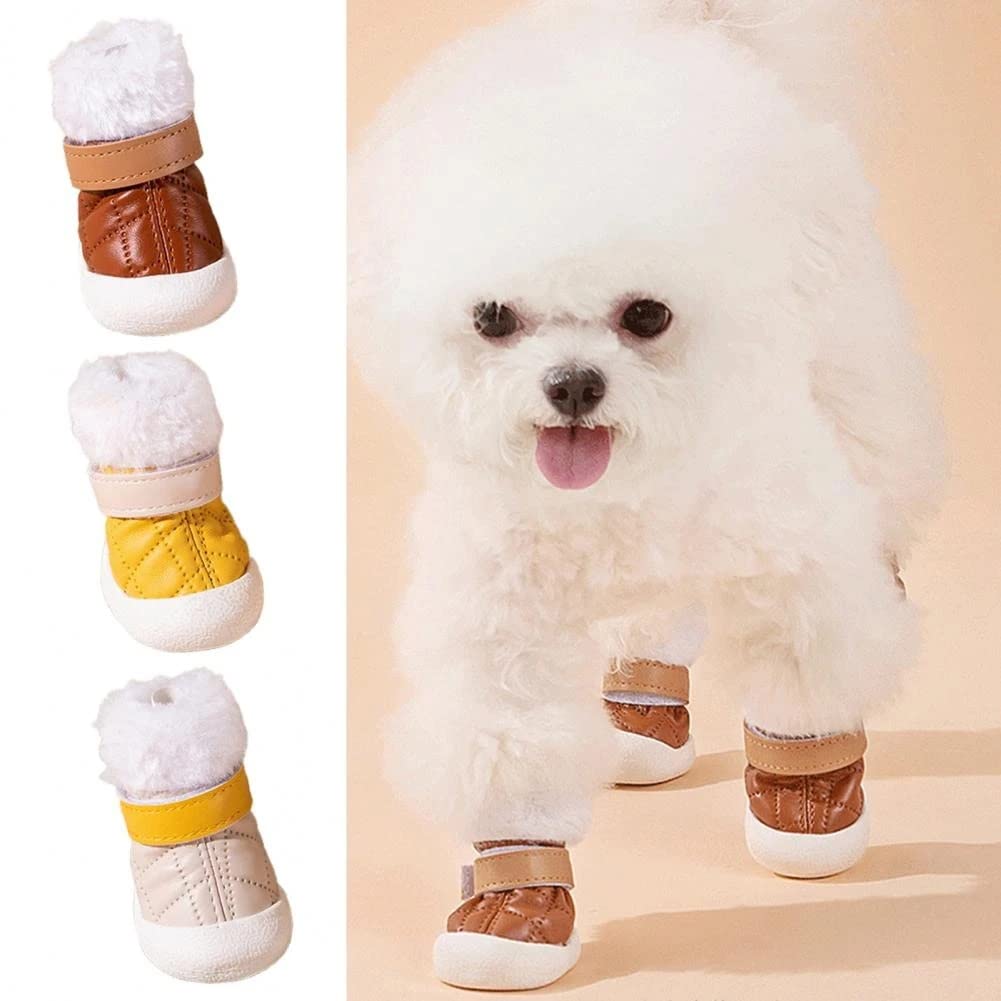 Pet Shoes Comfortable Snow Anti-Slip Boots Paw Supplies Booties(2 Code)