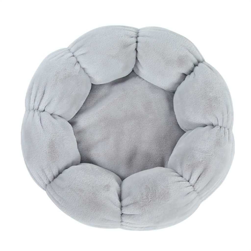 Sleeping Bed Small Medium Pet Products Dog Supplies Soft Round Flower Cushion Mats Kennel Warm