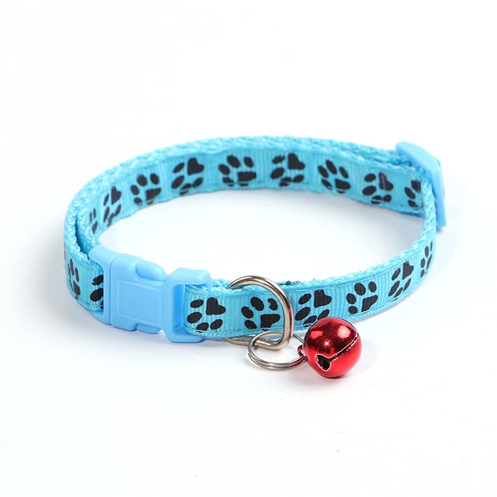 Easy Wear Cats Dog Pet Collar with Bell Adjustable Buckle Dog Collar Cats Puppy Pet Supplies Accessories Small Dog Chihuahua Name (Green)