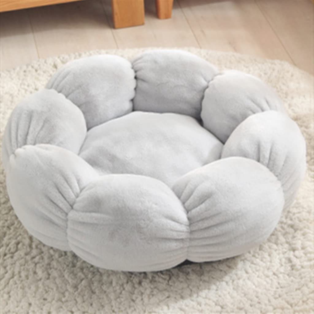 Sleeping Bed Small Medium Pet Products Dog Supplies Soft Round Flower Cushion Mats Kennel Warm