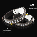 Braided Leather Dog Collar Leash Set for Medium Large Soft Buffer Spring Bulldog Pet Supplies(Small)