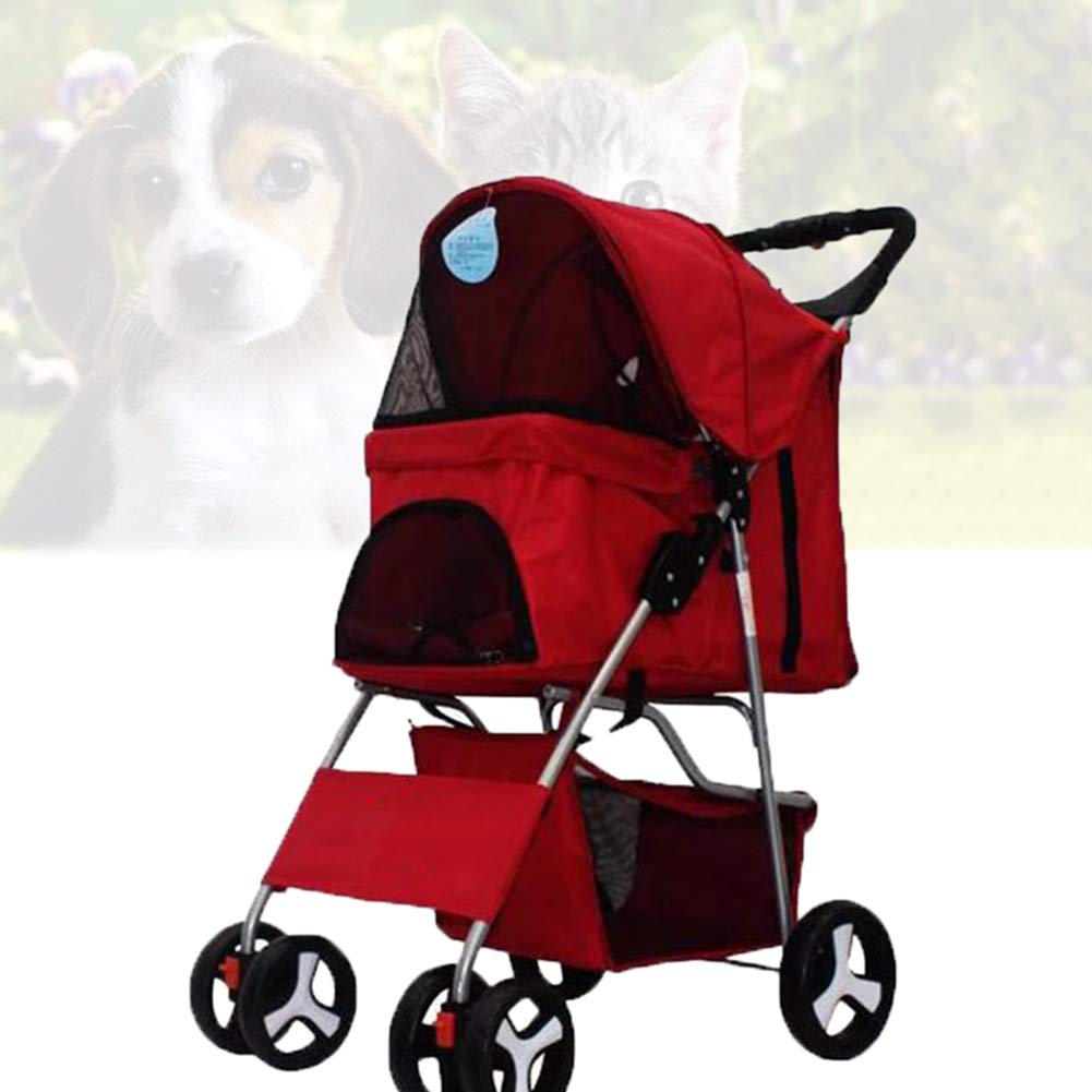 Pet Travel Stroller Washable Pet Stroller Fold Light Dog Cart Portable Pet Cart Small and Medium Cats and Dogs Pet Supplies 5 (1)