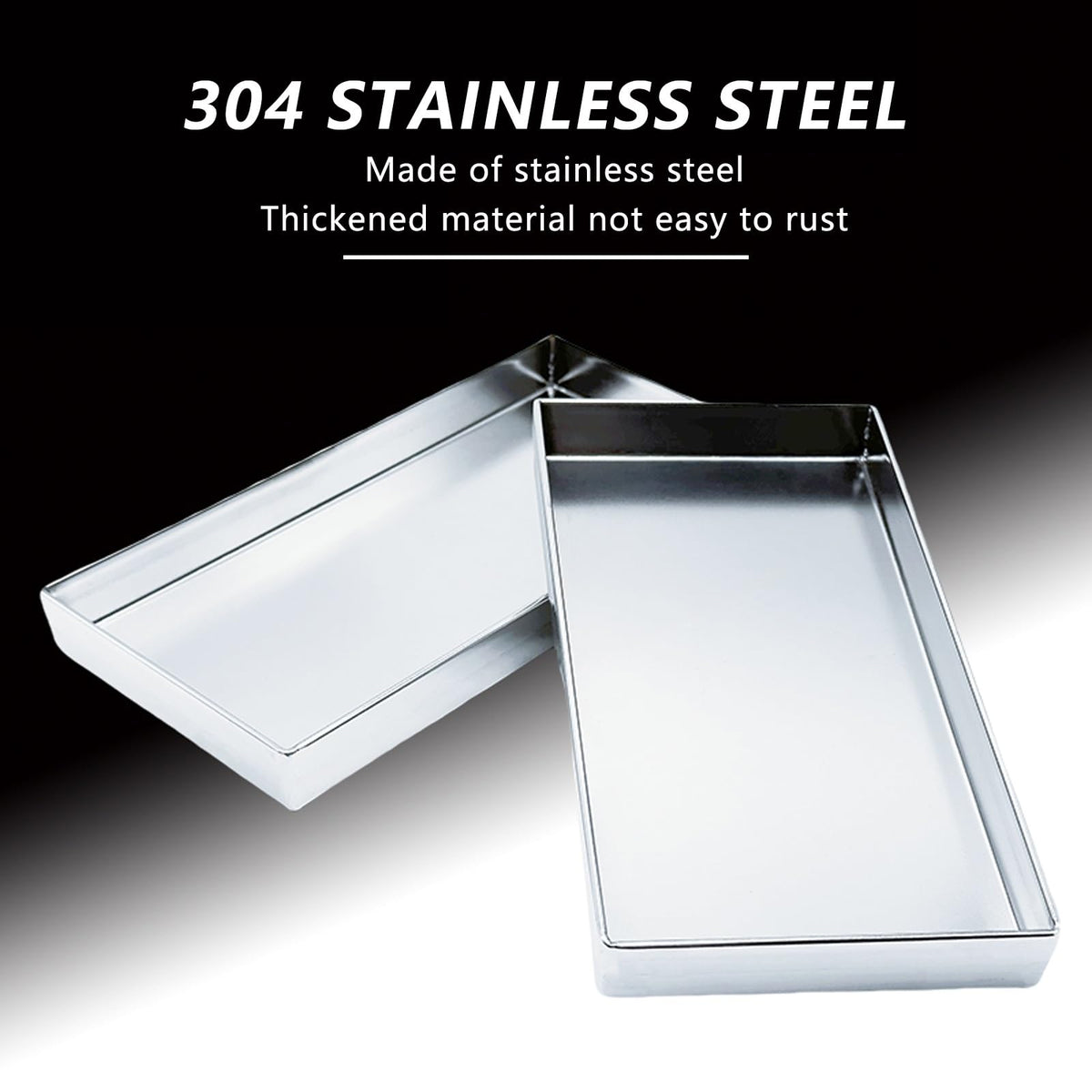 Stainless Steel Dog Crate Replacement Tray - Chew-Resistant, Leak-Proof Floor Pan with Welded Design for Easy Cleaning & Durability - Ideal Pet Supply