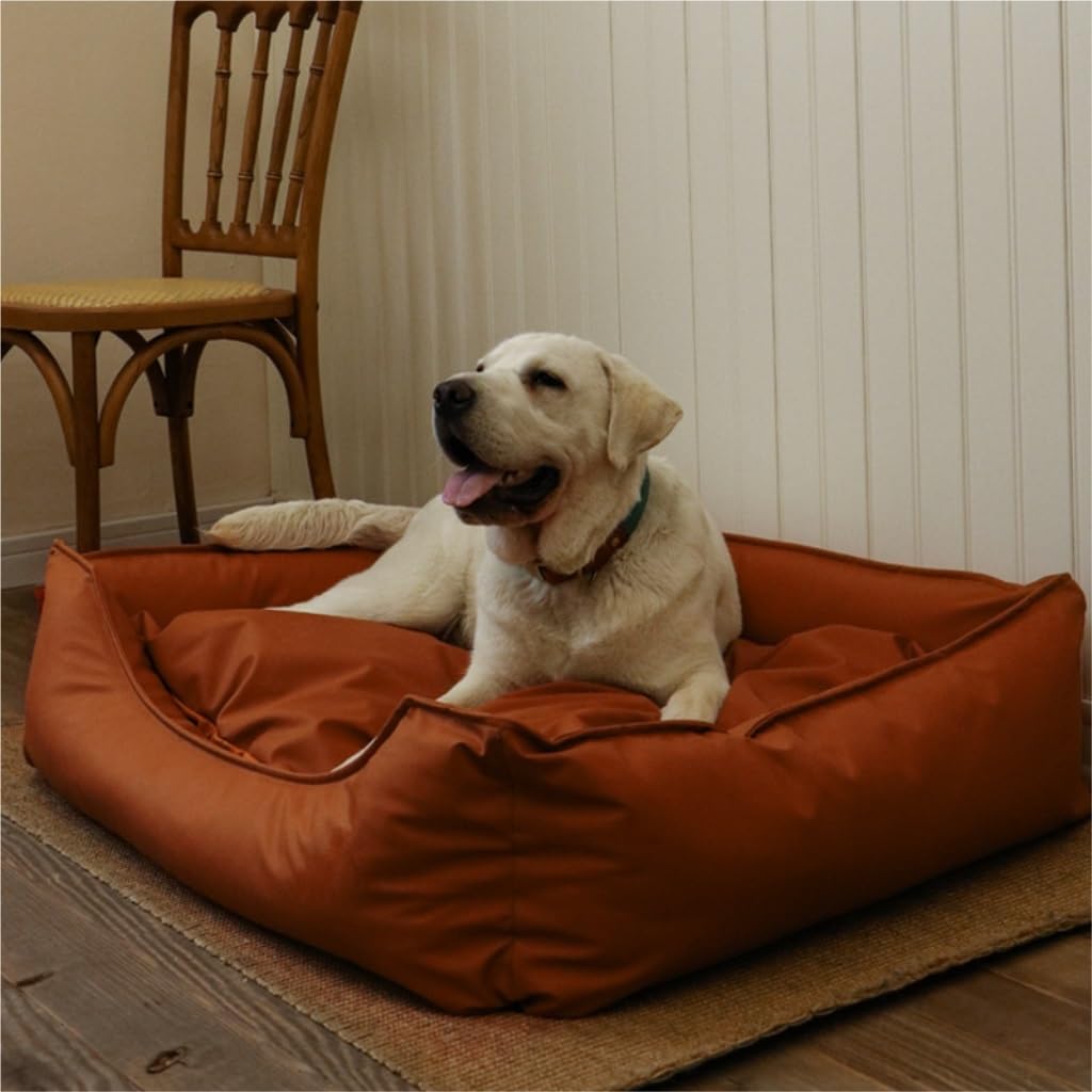 TOWINE Pet Bed Creative Waterproof Kennel Pet Bed Sofa Cat Kennel Supplies Kennel Sponge Removable and Washable Comfortable Dog Bed Dog Bed Dog Sofa (Color : Light Gray, Size : L:84 * 62 * 20cm)