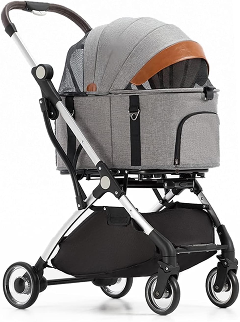 Premium Pet Stroller for Cats Dogs, Pet Strollers for Small Medium Dogs Separable Dog Pram Stroller Buggy Pushchairs Lightweight Folding Pet Stroller 4 Wheel Travel Supplies(Black)