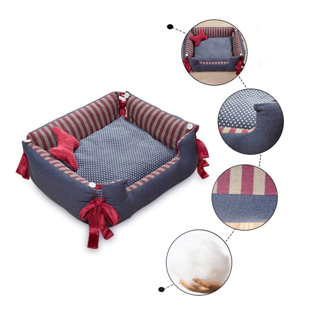 Pet Nest Autumn and Winter Washable Puppy Pad Method Dog Bed Supplies Four Seasons, Easy to Clean, Non-Slip