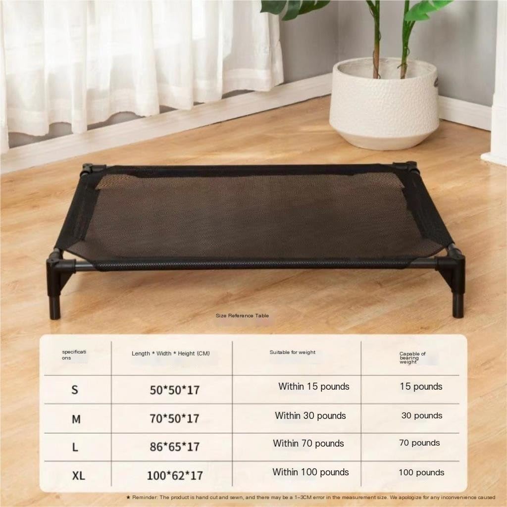 Pet Bed Pet Bed Off The Ground Dog Kennel Four Seasons Dog Camp Bed Removable and Washable Pet Supplies Pet Beds for Cats(Large)