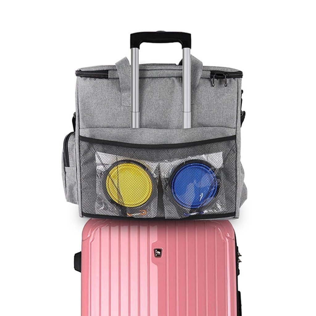 Pet Out Shoulder Bag Dog Food Carry Portable Travel Supplies Storage Trolley Box