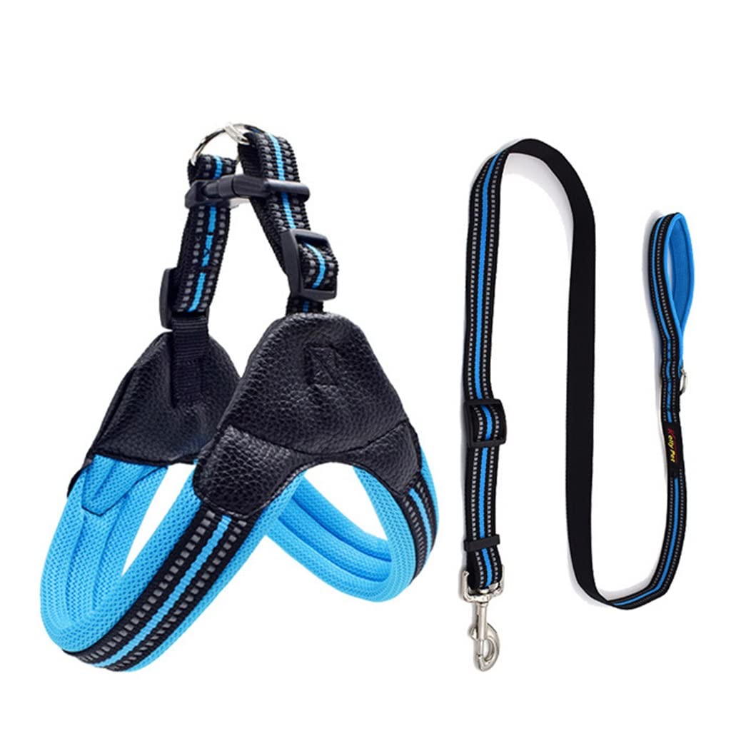 Breathable Nylon Mesh Dog Harness Adjustable and Leash Set Accessories Pet Supplies
