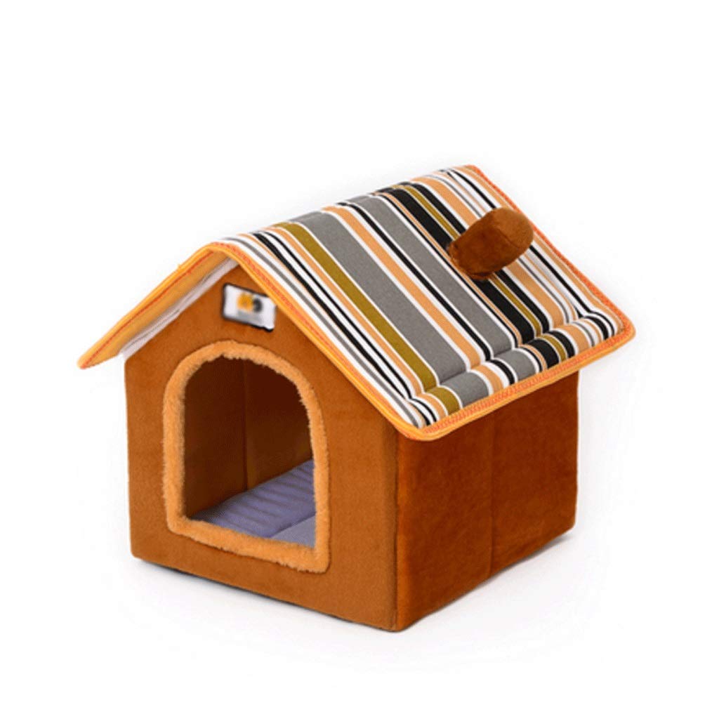 Pet Bed - Puppy Nest Detachable Pet Nest, Small Dog House Pet Supplies Cats Nest Villa(Blue)