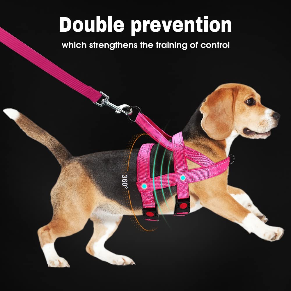 No Pull Nylon Dog Harness Reflective Adjustable Vest for Medium Large Dogs Walking Training Belt Pet Supplies