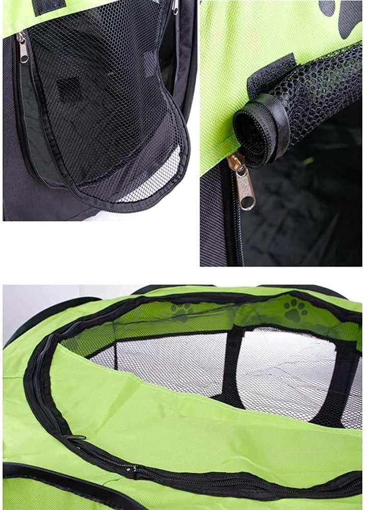 Oxford Foldable Waterproof Pet Tent Dog Cats Fence Dog House Cage Puppy Kennel Camping Fence Dog Cats Playing Bed Pet Supplies (Color : B) (A)