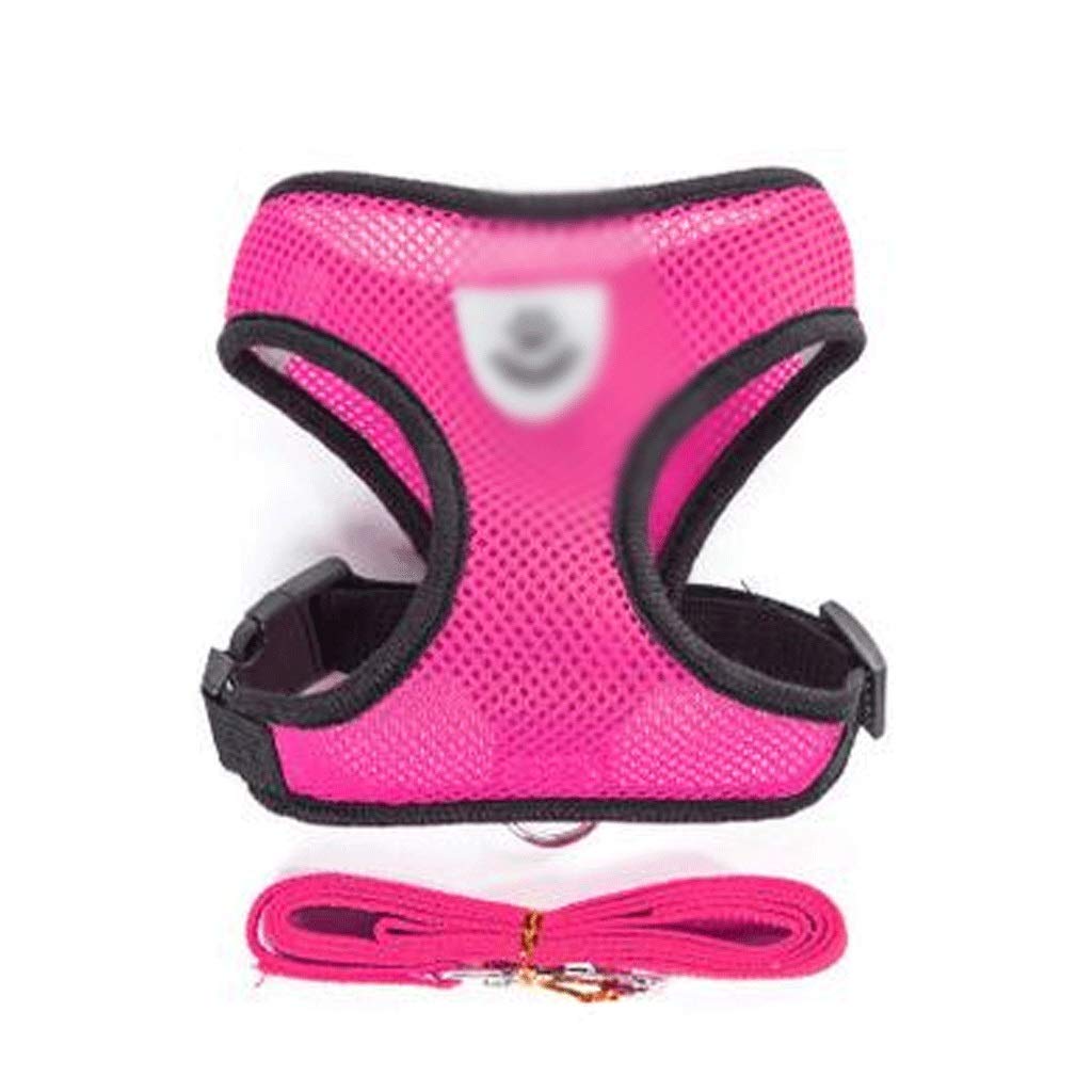 Medium and Large Pet Harness Vest Mesh and Leash Set Supplies
