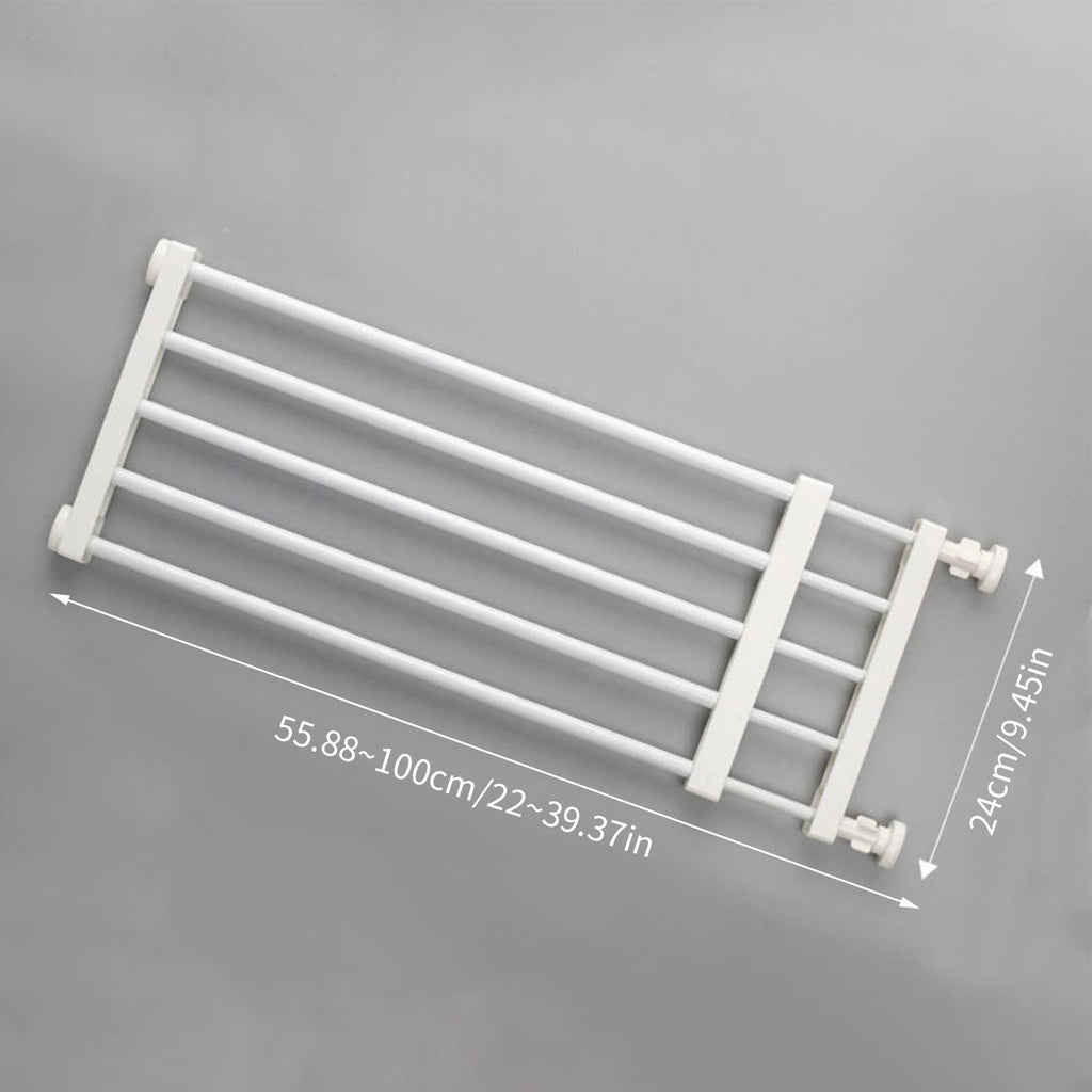Pet Dog Gate for Indoor and Outdoor Retractable Isolation Door NO Drilling Adjust Size Supplies