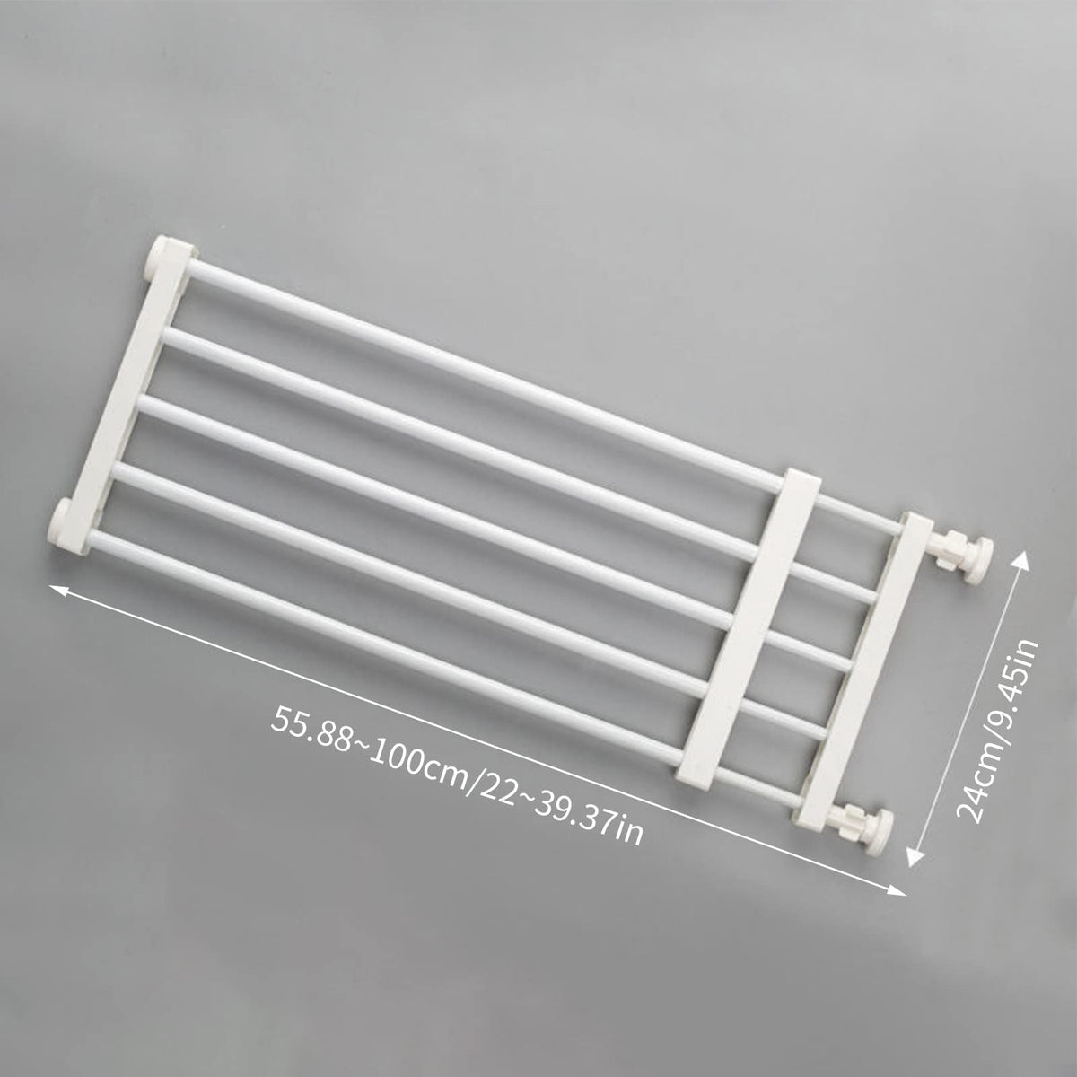 Pet Dog Gate for Indoor and Outdoor Retractable Isolation Door NO Drilling Adjust Size Supplies