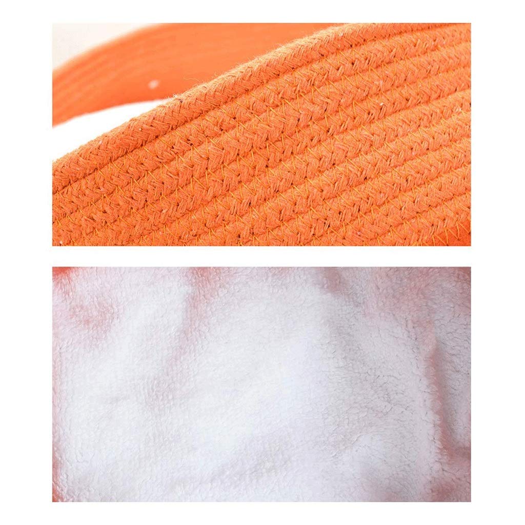 Pet Bed- Pet Supplies Cotton Rope Pet Weaving Nest Autumn and Winter Warm Pet Bed Pet Nest(Gray)