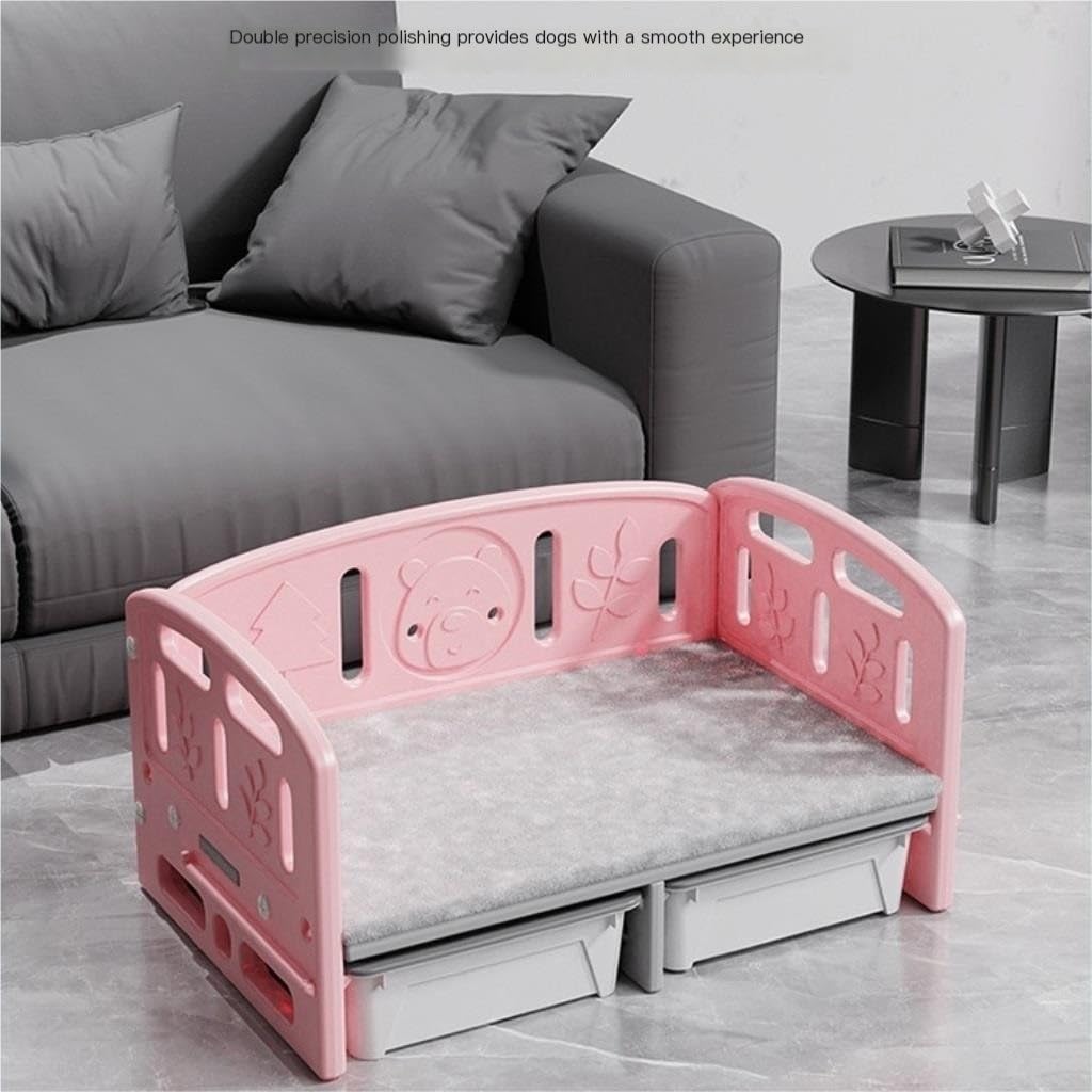 Pet Bed Pet Camp Bed Dog Bed Four Seasons Universal Cat Bed Removable and Washable Summer Cat Bed Dog Bed Pet Supplies Pet Beds for Cats(A)