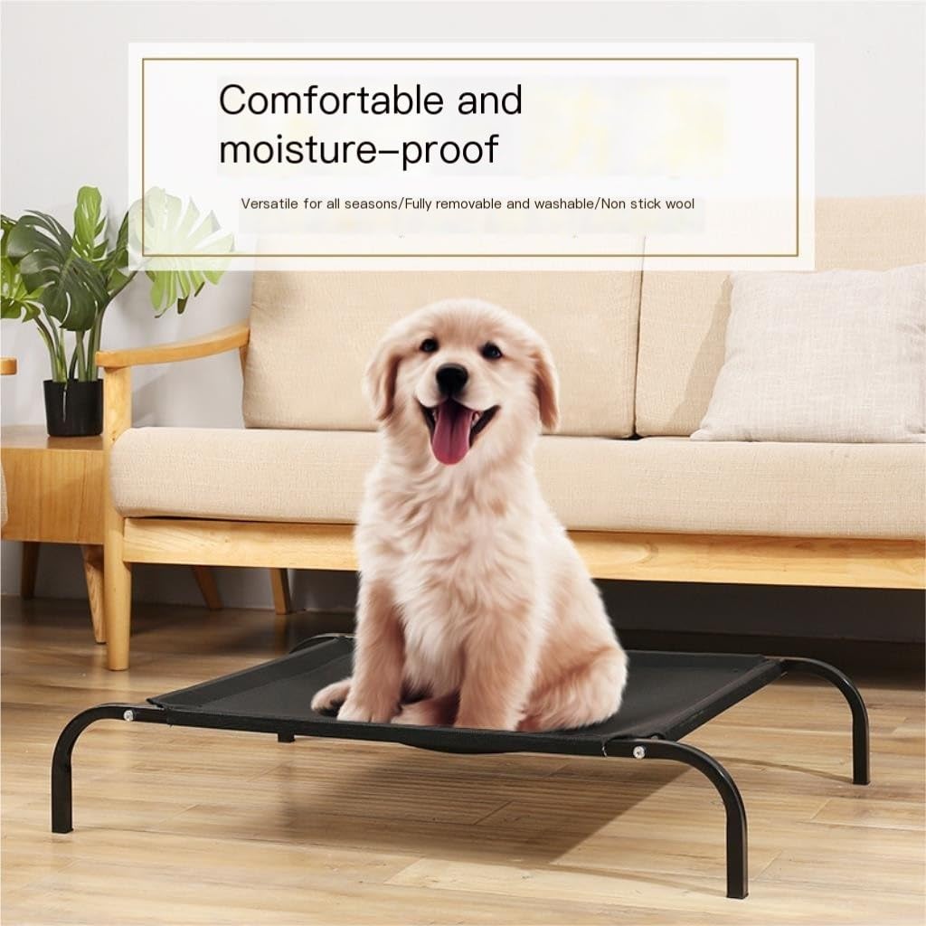 Pet Bed Pet Dog Camp Bed Dog Kennel Cat Bed Summer Dog Ventilation Breathable Cool Mat Cushion Pet Supplies Pet Beds for Cats(Medium)